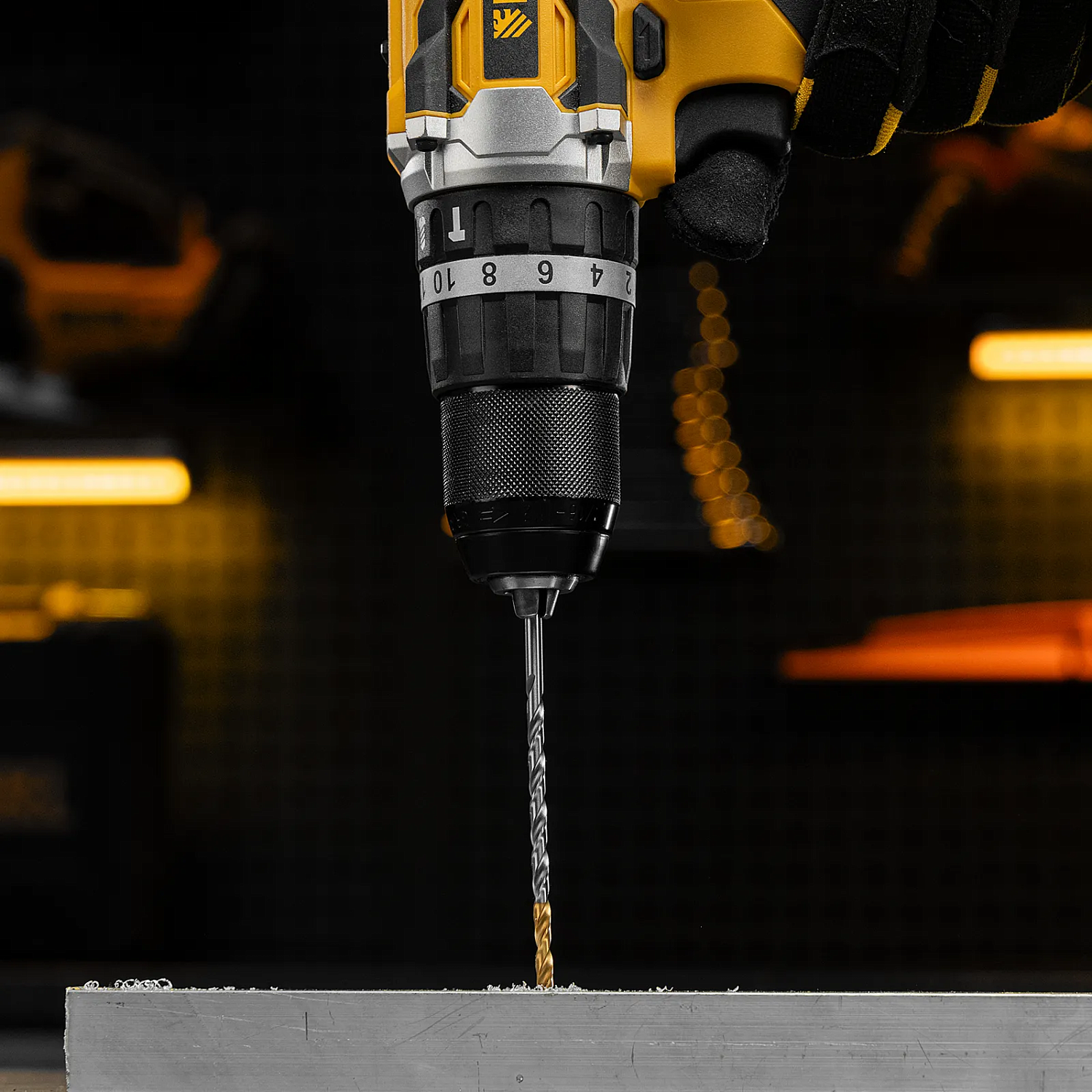 Сверло спиральное по металлу 4,2 х 119 мм, Р6М5, Golden Tip, удлиненное// Denzel