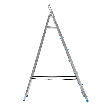 Стремянка, 7 ступеней, стальная, оцинкованная Сибртех