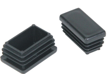 Заглушка для труб прямоугольная 40х60мм ЧЕРНАЯ (Упаковка 100 шт)