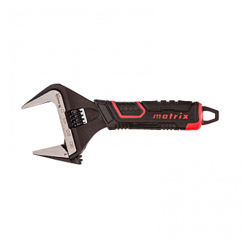 Ключ разводной, тонкие губки, фосфатированный, CrV, двухкомпонентная рукоятка, 150 мм, PRO Matrix Ключ разводной, тонкие губки, фосфатированный, CrV, двухкомпонентная рукоятка, 150 мм, PRO Matrix