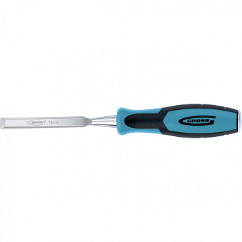 Долото-стамеска Piranha, 13 мм, двухкомпонентная эргономичная рукоятка Gross