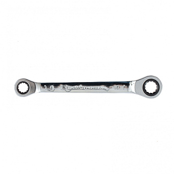 Ключ накидной трещоточный, 8 х 10 мм, CrV, зеркальный хром Matrix