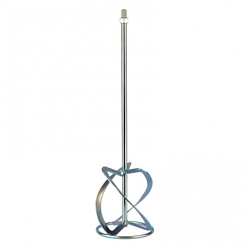 Насадка для миксера, для легких растворов,160 х 590 мм, оцинкованная,хвостовик резьба М14// Сибртех