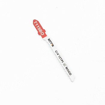 Пилки для лобзиков Ritter Eco по дереву Т119BO CrV 75/50мм, шаг 2 мм 12 TPi (Криволинейный рез) (2 шт. в уп.) (200/25/1)