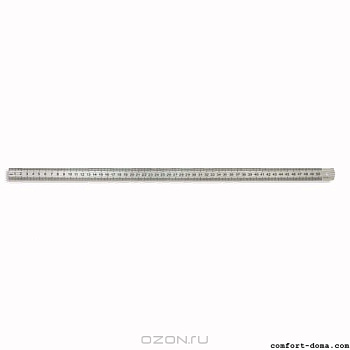 Линейка металлическая плоская VIRA  300 мм