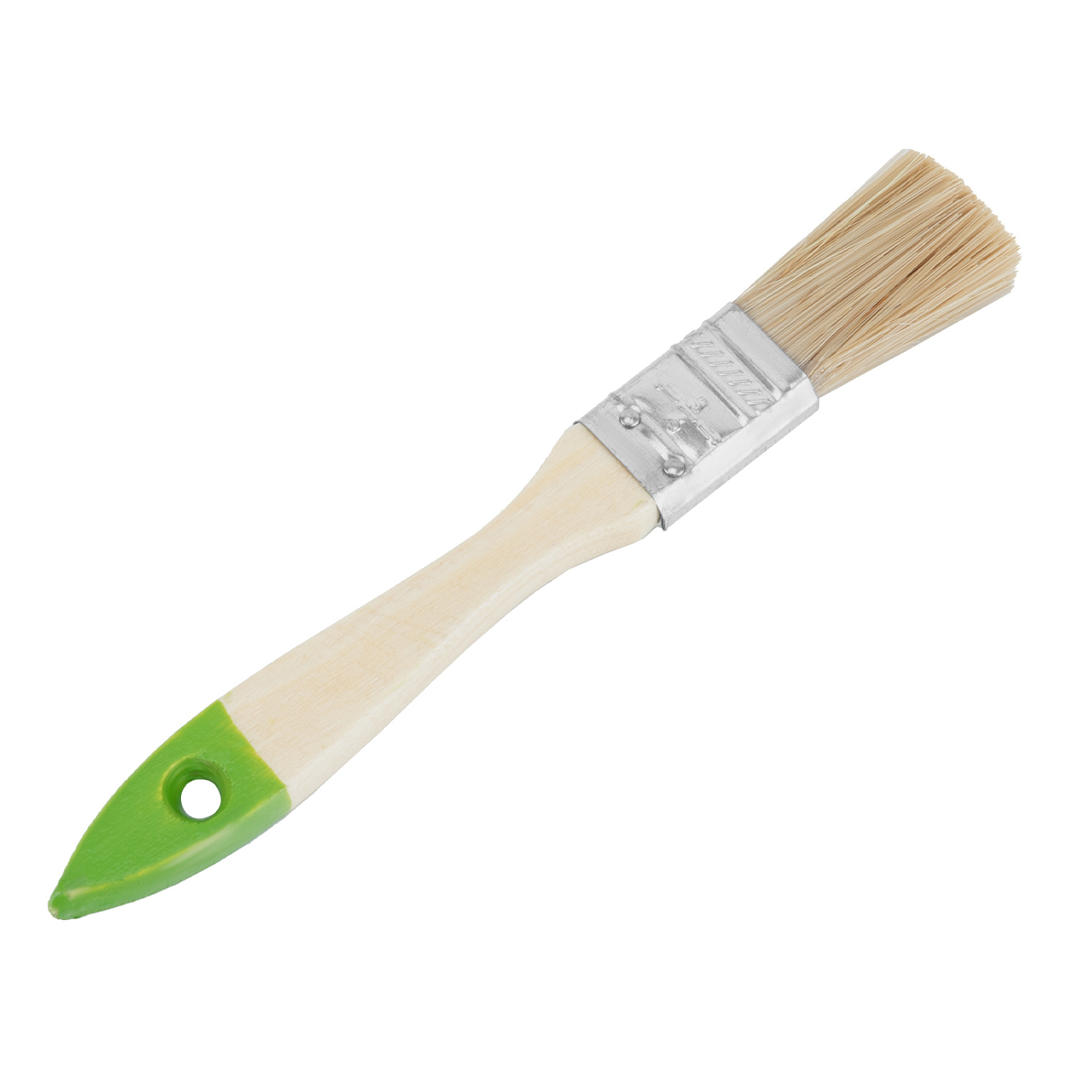 Кисть плоская 20 мм, натуральная щетина, деревянная ручка// Сибртех