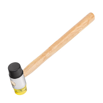 Молоток рихтовочный, бойки 35 мм, комбинированная головка, деревянная ручка Sparta Молоток рихтовочный, бойки 35 мм, комбинированная головка, деревянная ручка Sparta