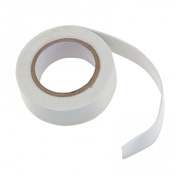 Лента клейкая на вспененной основе, двусторонняя, белая, 19ммх1,5м// Matrix