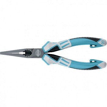 Длинногубцы прямые 170 мм, трехкомпонентные рукоятки Gross Длинногубцы прямые 170 мм, трехкомпонентные рукоятки Gross